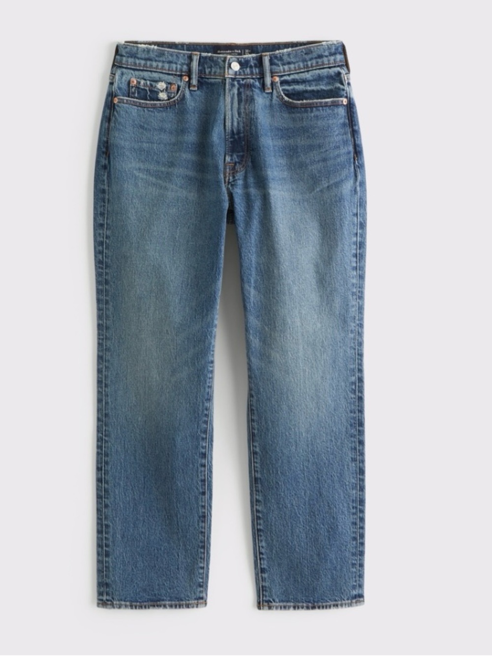 Athletic Straight Jeans in Faded Blue Denim size W30 L28 NEVER WORN NWOT